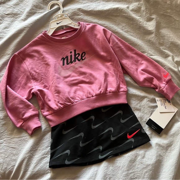 Nike Girls 2 Piece Skort Set - Picture 1 of 7